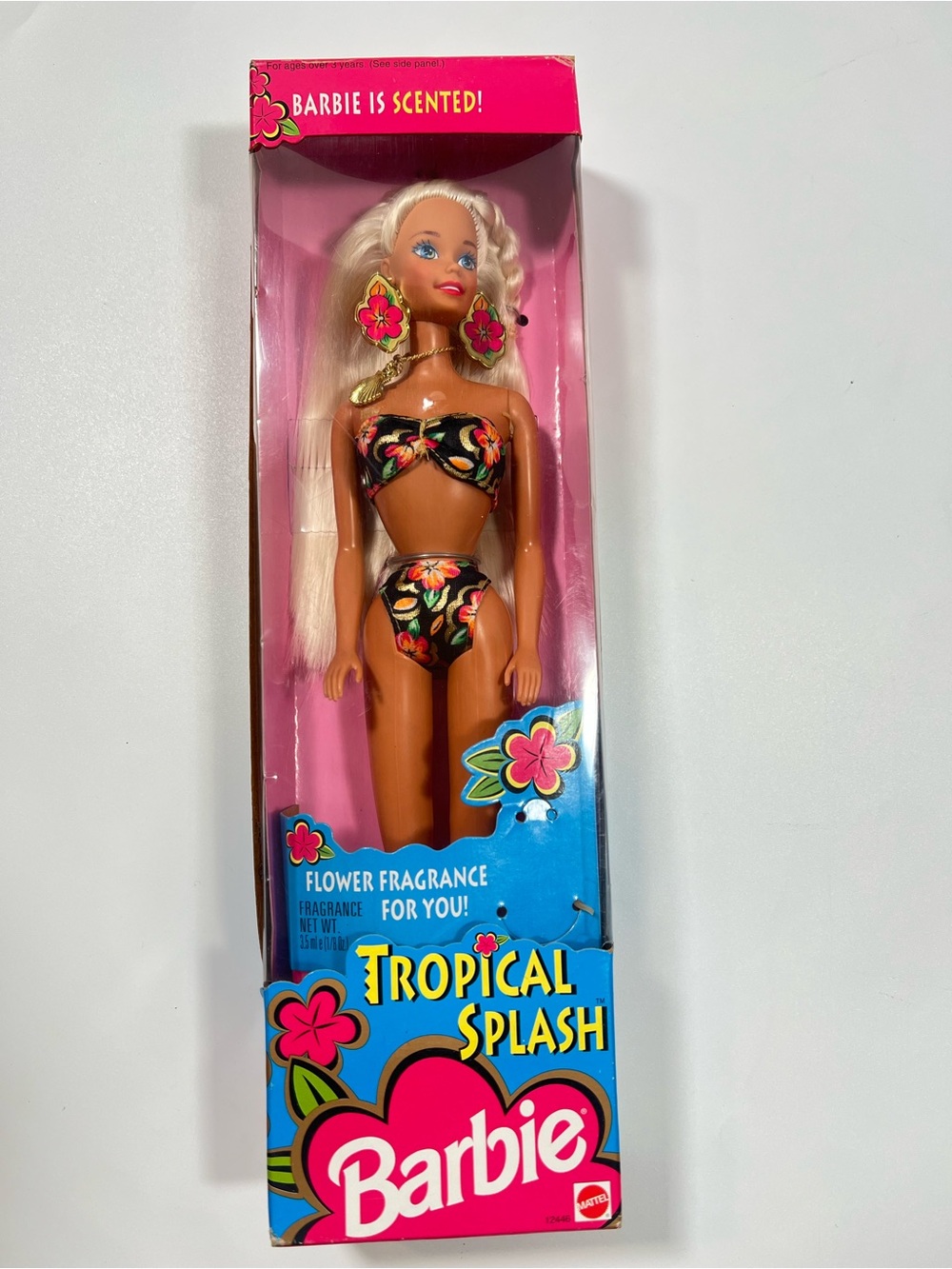 Vintage 1994 Barbie Tropical Splash Scented Doll #12446 NIB